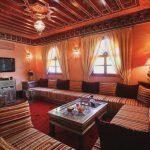 Decorazione della stanza in stile marocchino