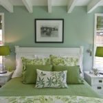Dekorační prvky pro zelené ložnice