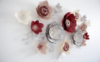 Fleurs en papier pour la décoration: ateliers