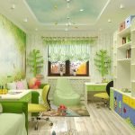 Ljusgrön i barnkammarens design