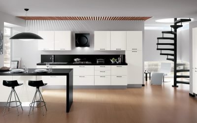 Minimalizmo stiliaus virtuvės dizainas