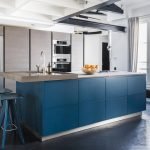 Kitchen in blue tones