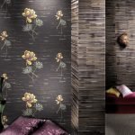 Black wallpaper in the design of the apartment