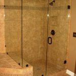 Large, self-made shower stall
