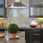 Olive tile working wall