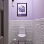 Lys lilla i toalettdesign