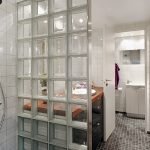 Compartimentarea dintre duș și chiuvetă