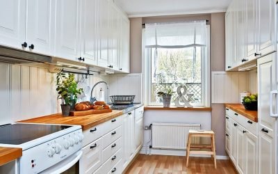 Bucătării 2 - 3 metri: exemple de design interior