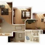 Tre-roms leilighet alternativ prosjekt
