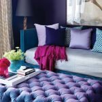 Sofa màu tím xanh