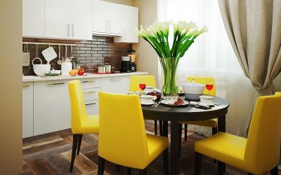 Mesas de cozinha modernas para o interior