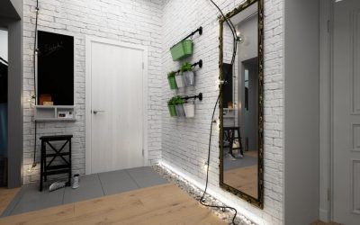 Loft style hallway