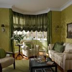 Klassisches grünes Wohnzimmer