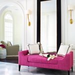 Hot pink sofa