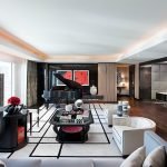 Negre, vermell i blanc en el disseny de l’apartament