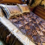 Satin quilted bedspread
