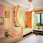 Πορτοκαλί παιδικό δωμάτιο
