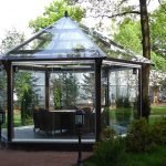 Glasierter Pavillon