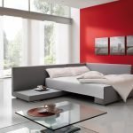Stue i minimalistisk stil
