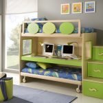 Groen meubilair in de kinderkamer