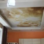 Brown photo stretch ceilings