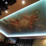 Stretch ceilings with Baroque photo printing