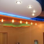 Glossy multi-colored ceiling