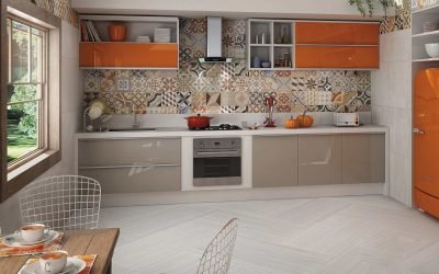 Kitchen tile: 75 photos of floor tile and apron ideas