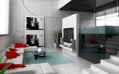 Stilig interiør i leiligheter og hus