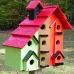 Birdhouse para um grande número de pássaros