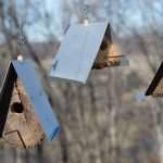 Três birdhouses
