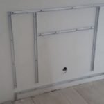 Installation of the fireplace frame