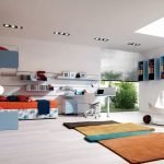 Grande chambre adolescent de style minimaliste