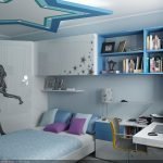 Lighting in a room with plasterboard ceiling