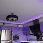 Striscia LED sul soffitto