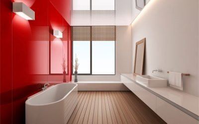 Salle de bain sans carrelage: options de finition