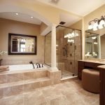 The design of a large bathroom