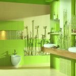 Bambu kylpyhuoneen sisustuksessa