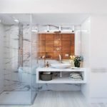 White bathtub with shower