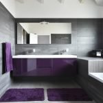 Banho violeta cinza
