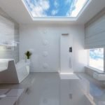 Stretch ceilings in the bathroom