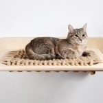 Knitted hammock for cat