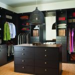 U-shaped wardrobe with chest of drawers