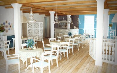 Interior cafenea în stil Provence