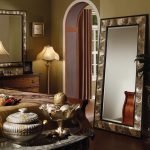 Mirrors in the interior of the living room