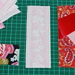 Sew blocks with strips of fabric