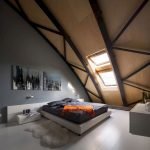 חדר שינה בסגנון לופט