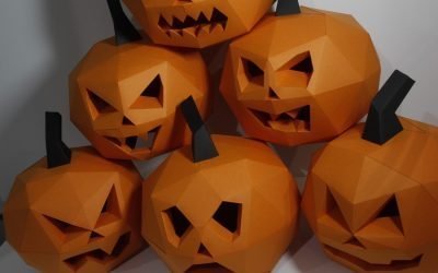 DIY paper pumpkin