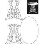 Desenho de mesa de madeira compensada