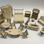 A complete set of plywood furniture